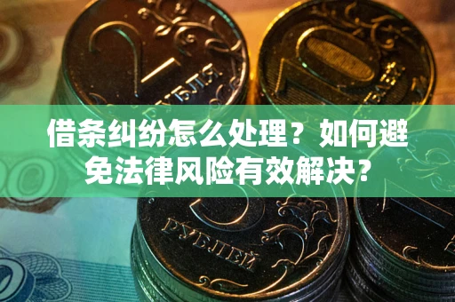 济南借条纠纷怎么处理？如何避免法律风险有效解决？