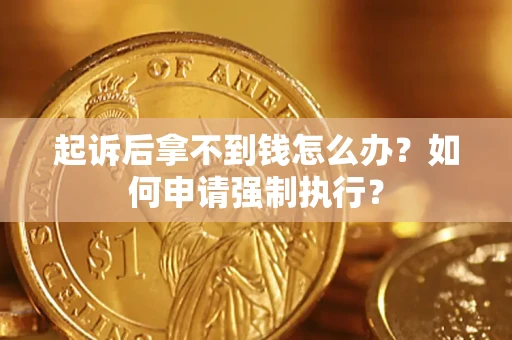 济南起诉后拿不到钱怎么办？如何申请强制执行？