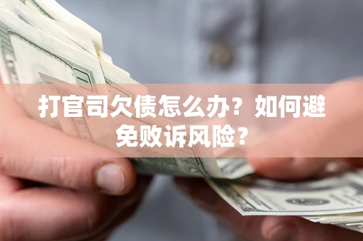 济南打官司欠债怎么办？如何避免败诉风险？