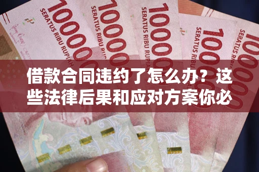 济南借款合同违约了怎么办？这些法律后果和应对方案你必须知道