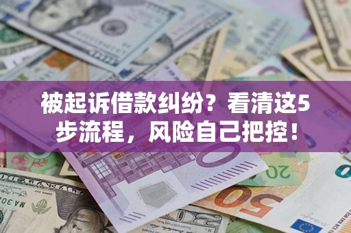 济南被起诉借款纠纷？看清这5步流程，风险自己把控！